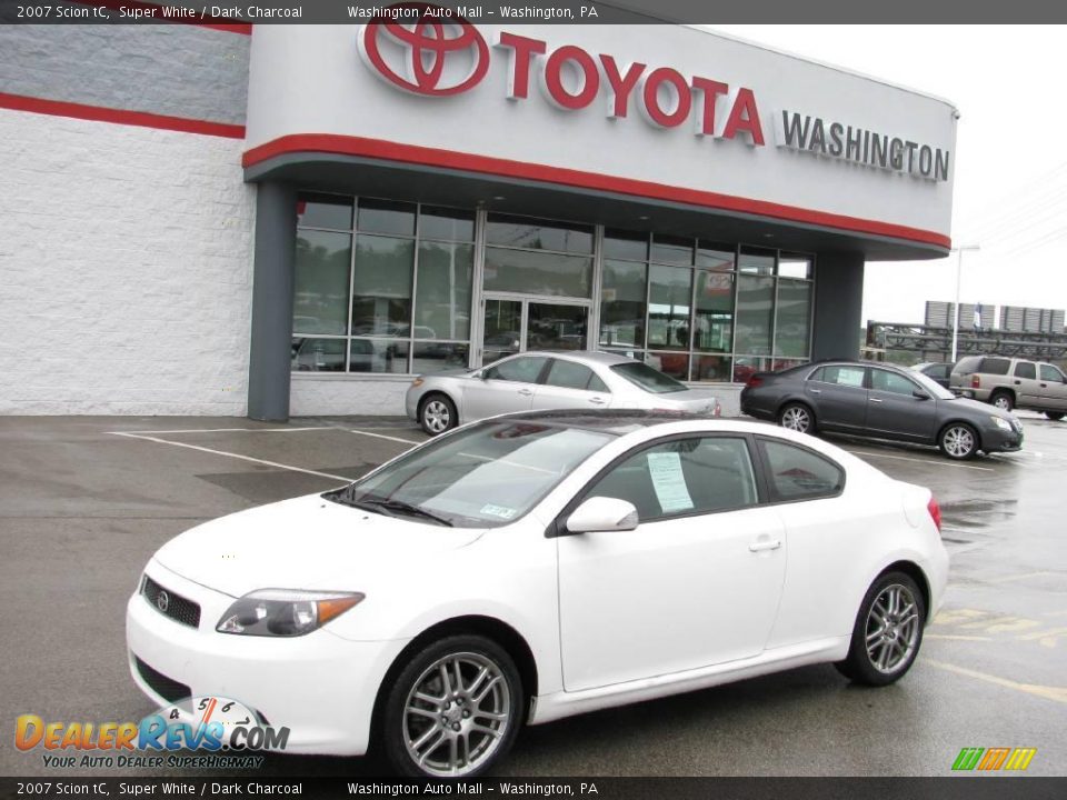 2007 Scion tC Super White / Dark Charcoal Photo #1