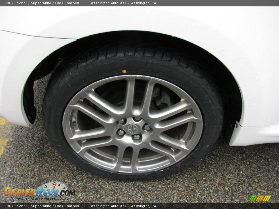 2007 Scion tC Super White / Dark Charcoal Photo #6