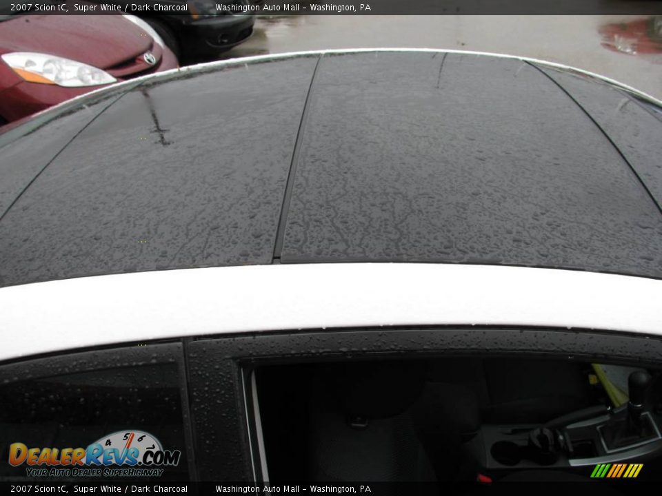 2007 Scion tC Super White / Dark Charcoal Photo #7