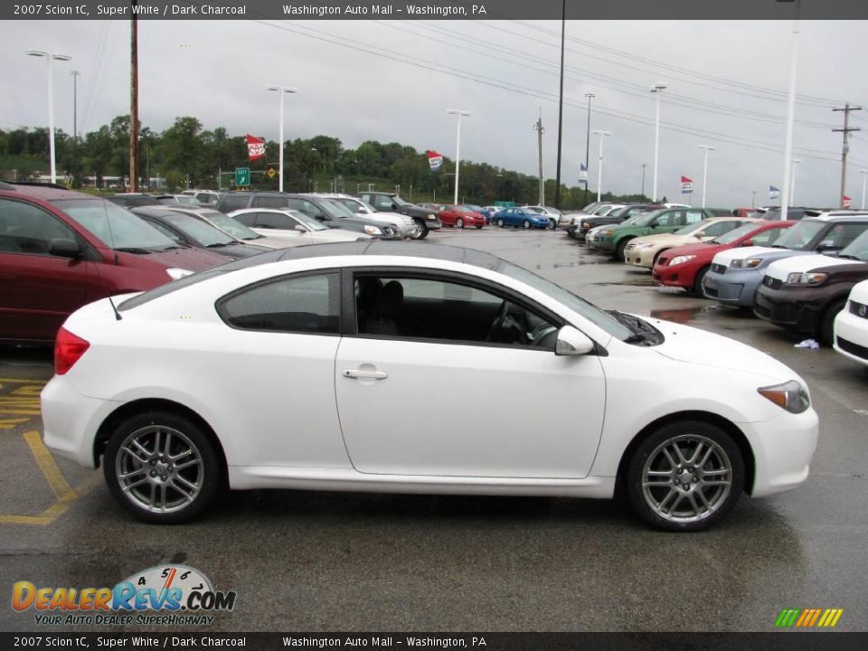 2007 Scion tC Super White / Dark Charcoal Photo #8