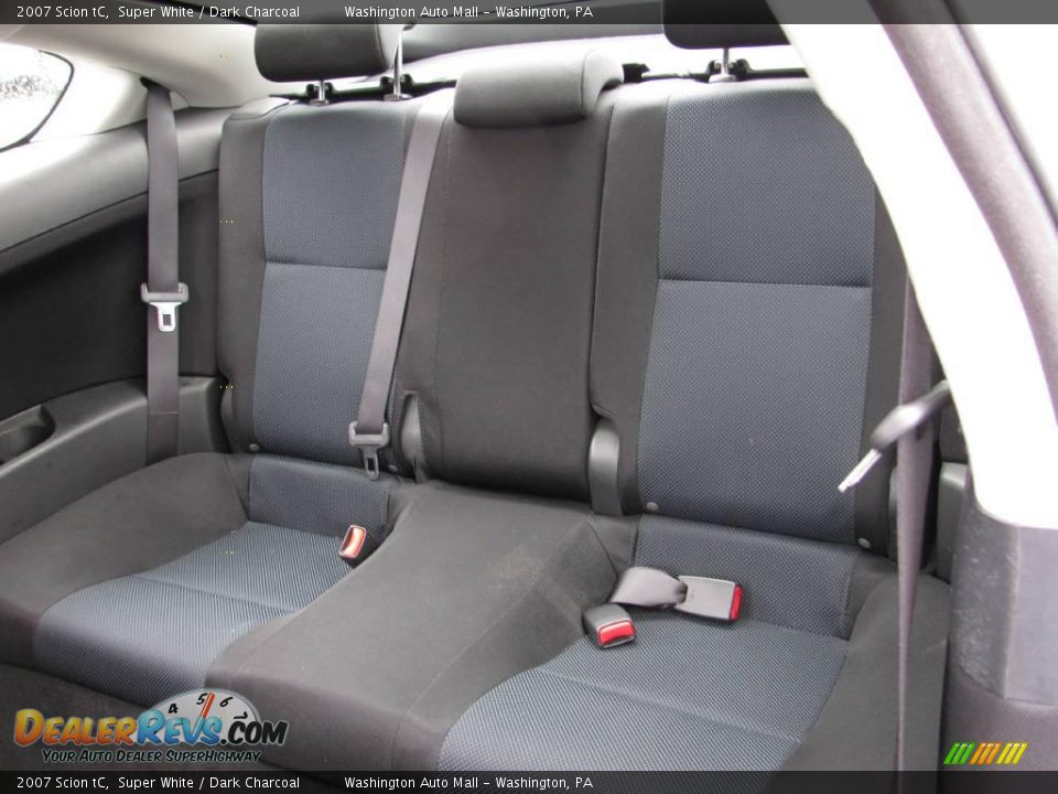 2007 Scion tC Super White / Dark Charcoal Photo #12