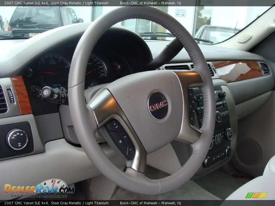 2007 GMC Yukon SLE 4x4 Steel Gray Metallic / Light Titanium Photo #19