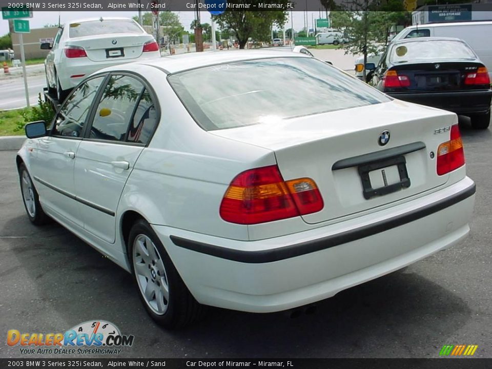 2003 BMW 3 Series 325i Sedan Alpine White / Sand Photo #6