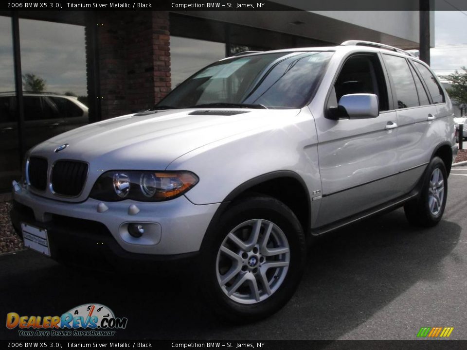 2006 BMW X5 3.0i Titanium Silver Metallic / Black Photo #1