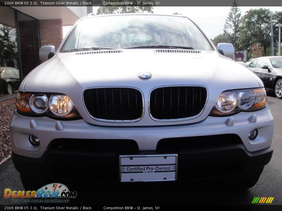 2006 BMW X5 3.0i Titanium Silver Metallic / Black Photo #2