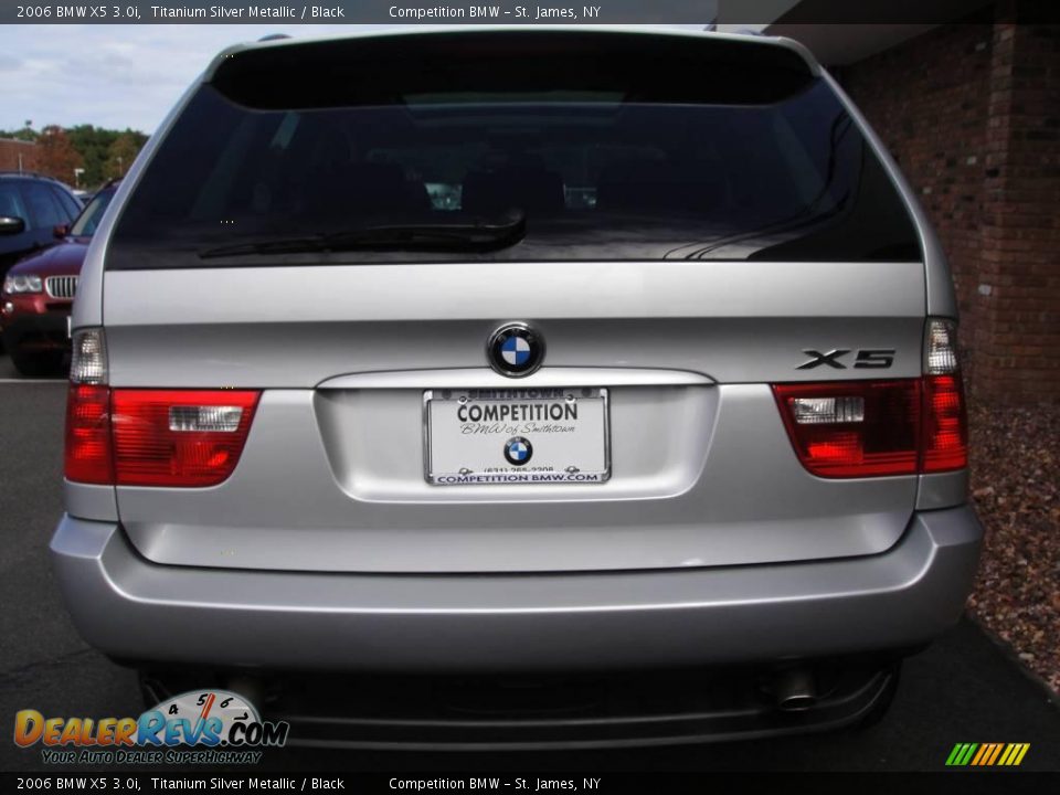 2006 BMW X5 3.0i Titanium Silver Metallic / Black Photo #5