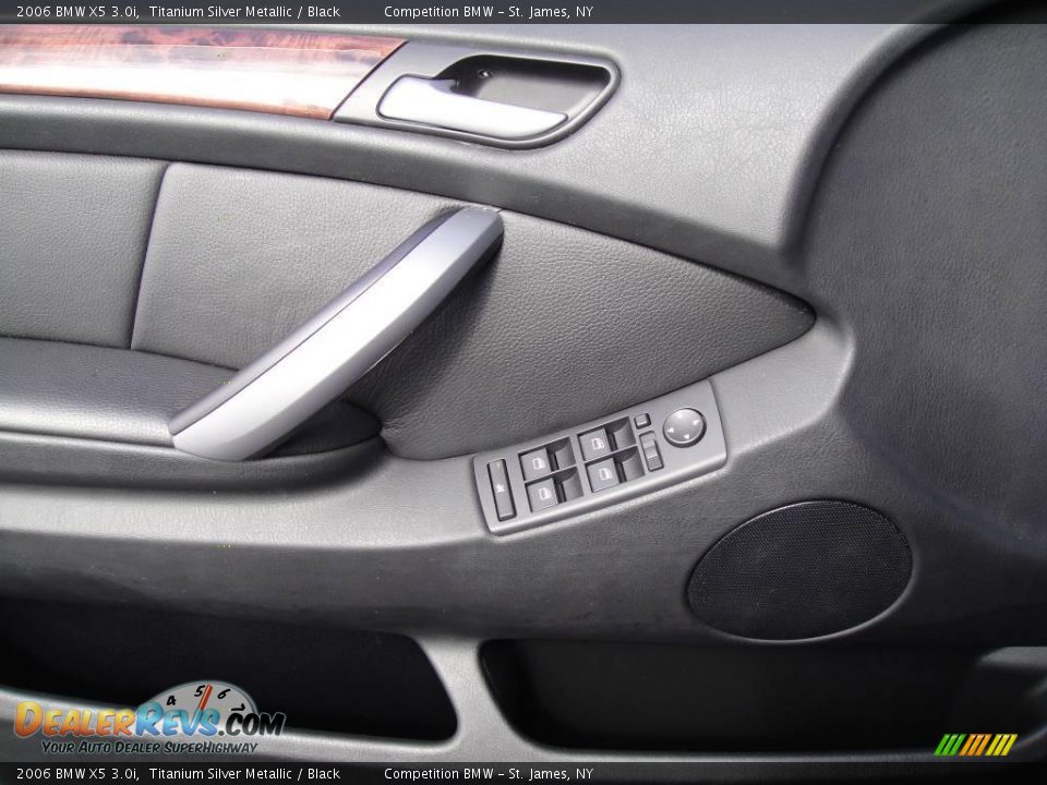2006 BMW X5 3.0i Titanium Silver Metallic / Black Photo #8
