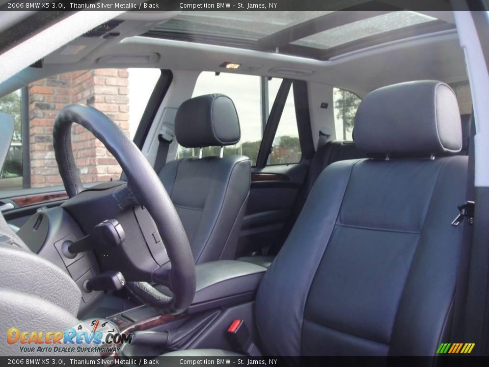 2006 BMW X5 3.0i Titanium Silver Metallic / Black Photo #9