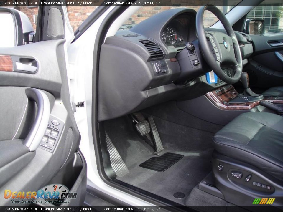 2006 BMW X5 3.0i Titanium Silver Metallic / Black Photo #10