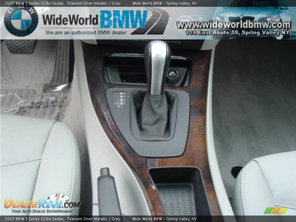 2007 BMW 3 Series 328xi Sedan Titanium Silver Metallic / Grey Photo #13