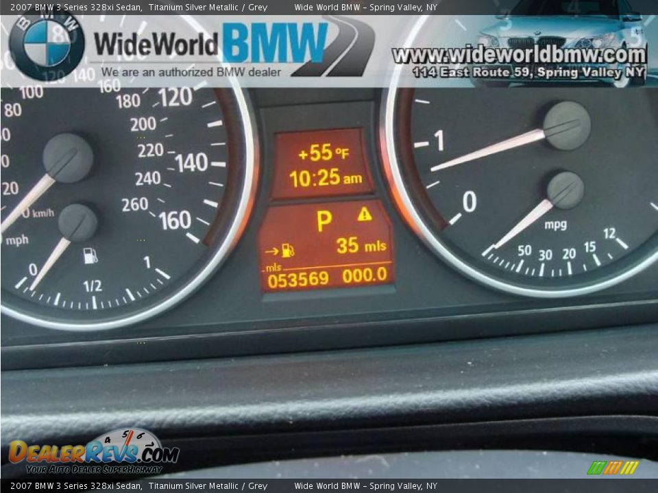 2007 BMW 3 Series 328xi Sedan Titanium Silver Metallic / Grey Photo #14