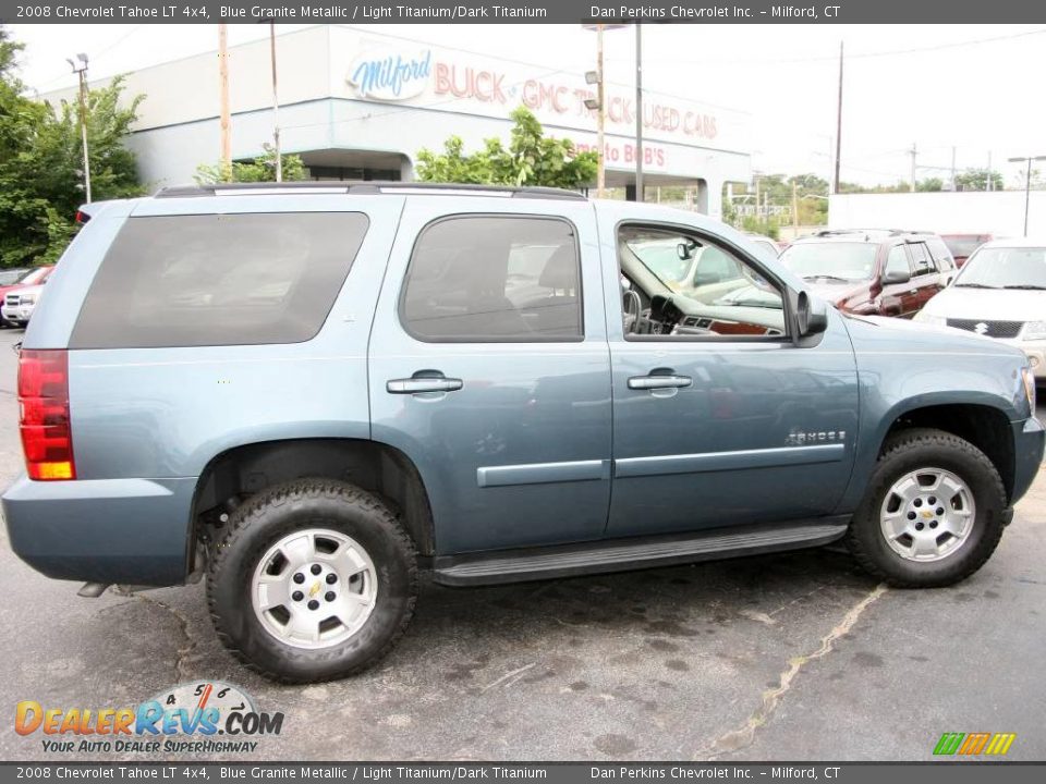2008 Chevrolet Tahoe LT 4x4 Blue Granite Metallic / Light Titanium/Dark Titanium Photo #4