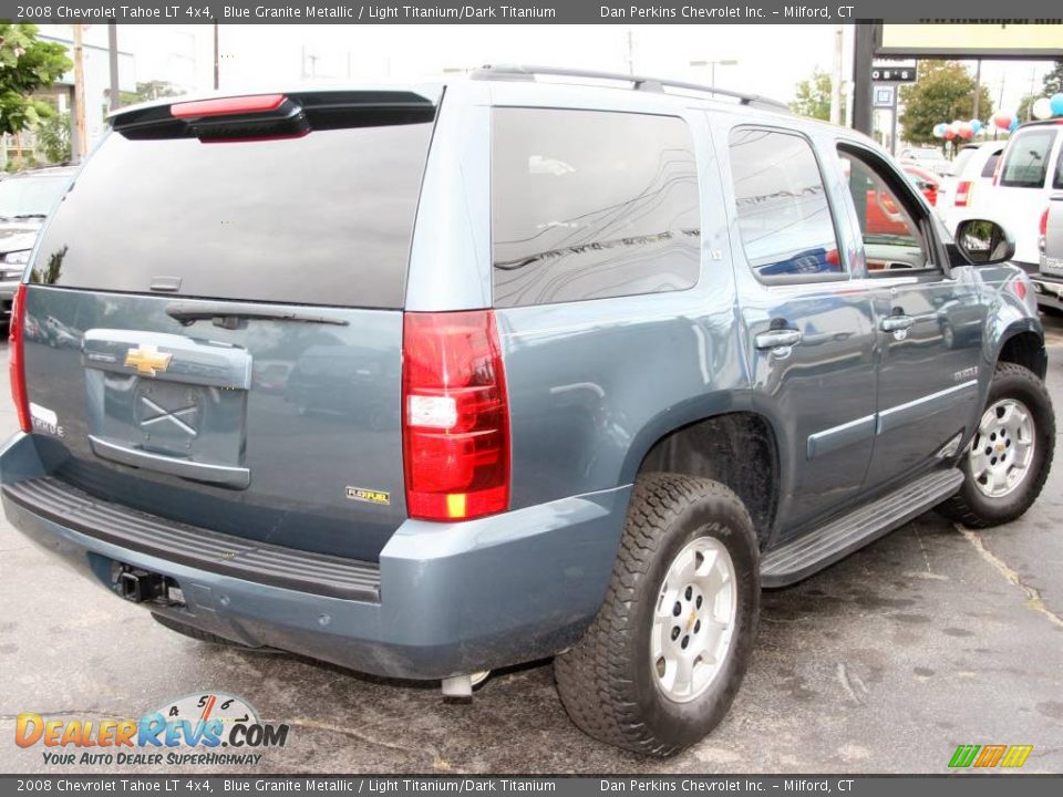 2008 Chevrolet Tahoe LT 4x4 Blue Granite Metallic / Light Titanium/Dark Titanium Photo #5