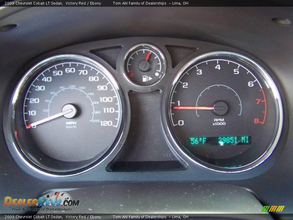 2009 Chevrolet Cobalt LT Sedan Victory Red / Ebony Photo #13
