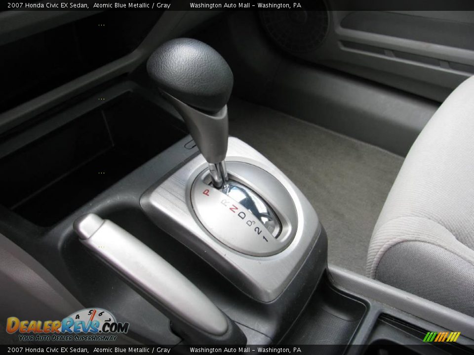 2007 Honda Civic EX Sedan Atomic Blue Metallic / Gray Photo #16