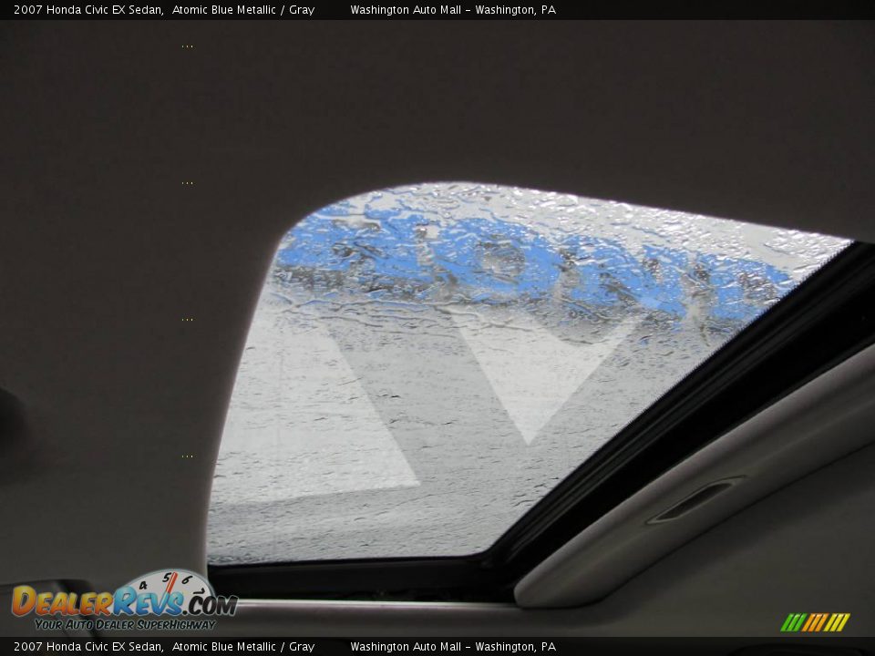 2007 Honda Civic EX Sedan Atomic Blue Metallic / Gray Photo #17