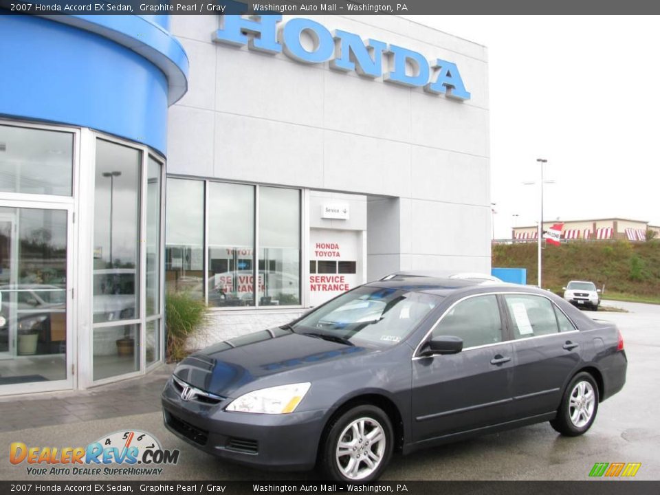 2007 Honda Accord EX Sedan Graphite Pearl / Gray Photo #1