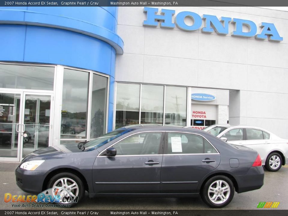 2007 Honda Accord EX Sedan Graphite Pearl / Gray Photo #3
