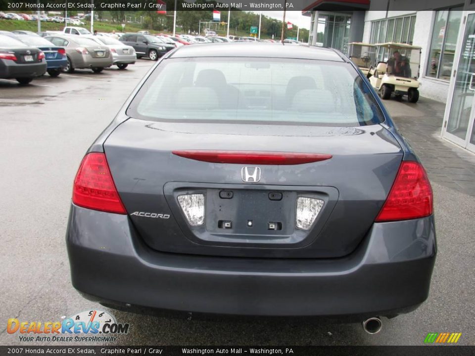 2007 Honda Accord EX Sedan Graphite Pearl / Gray Photo #7