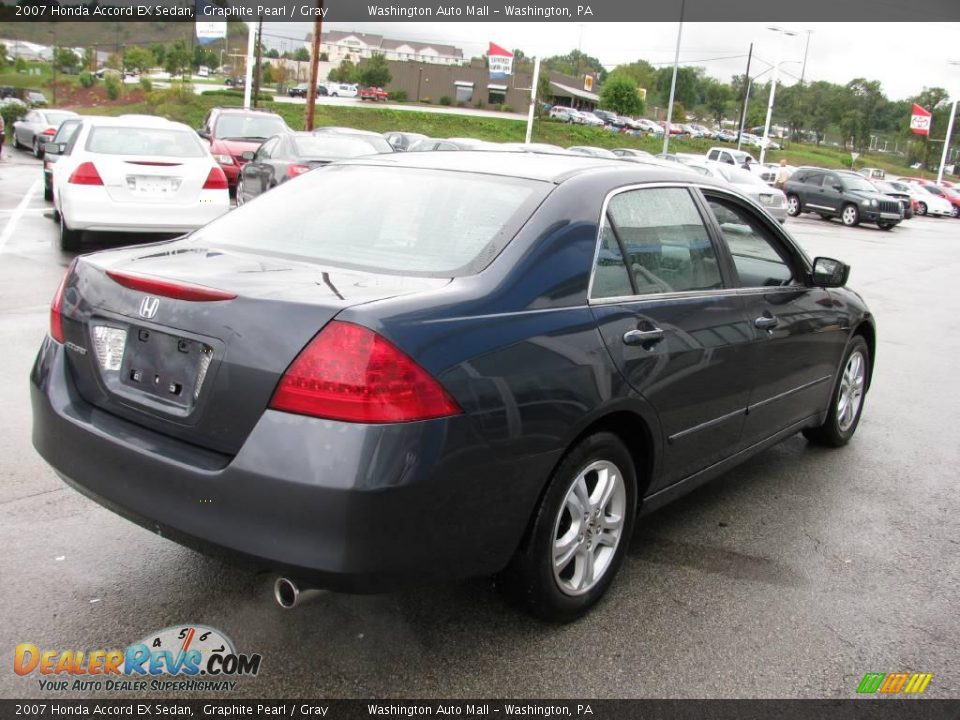 2007 Honda Accord EX Sedan Graphite Pearl / Gray Photo #8
