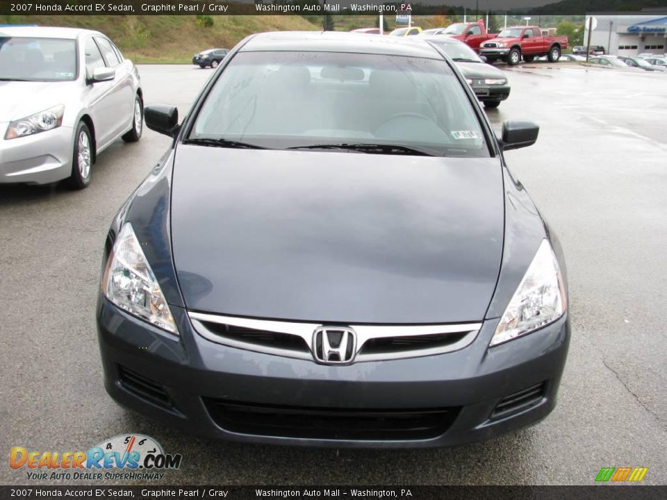 2007 Honda Accord EX Sedan Graphite Pearl / Gray Photo #10