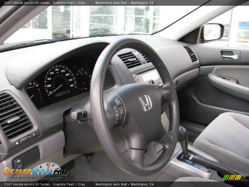 2007 Honda Accord EX Sedan Graphite Pearl / Gray Photo #13