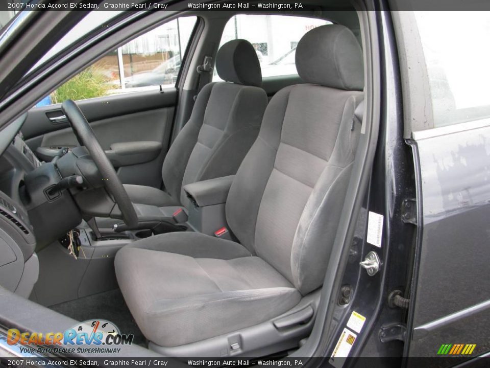 2007 Honda Accord EX Sedan Graphite Pearl / Gray Photo #15