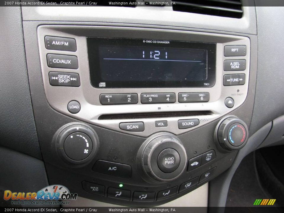 2007 Honda Accord EX Sedan Graphite Pearl / Gray Photo #17