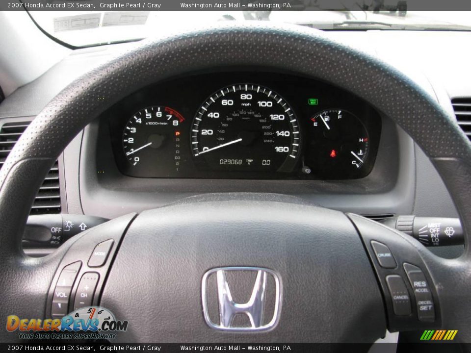 2007 Honda Accord EX Sedan Graphite Pearl / Gray Photo #18