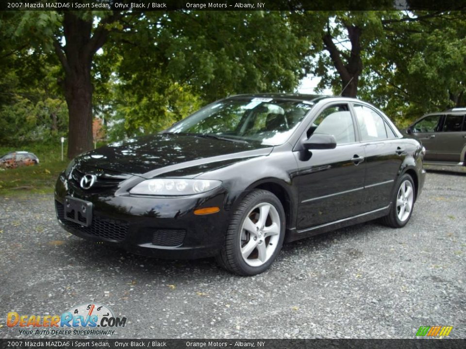 2007 Mazda MAZDA6 i Sport Sedan Onyx Black / Black Photo #1
