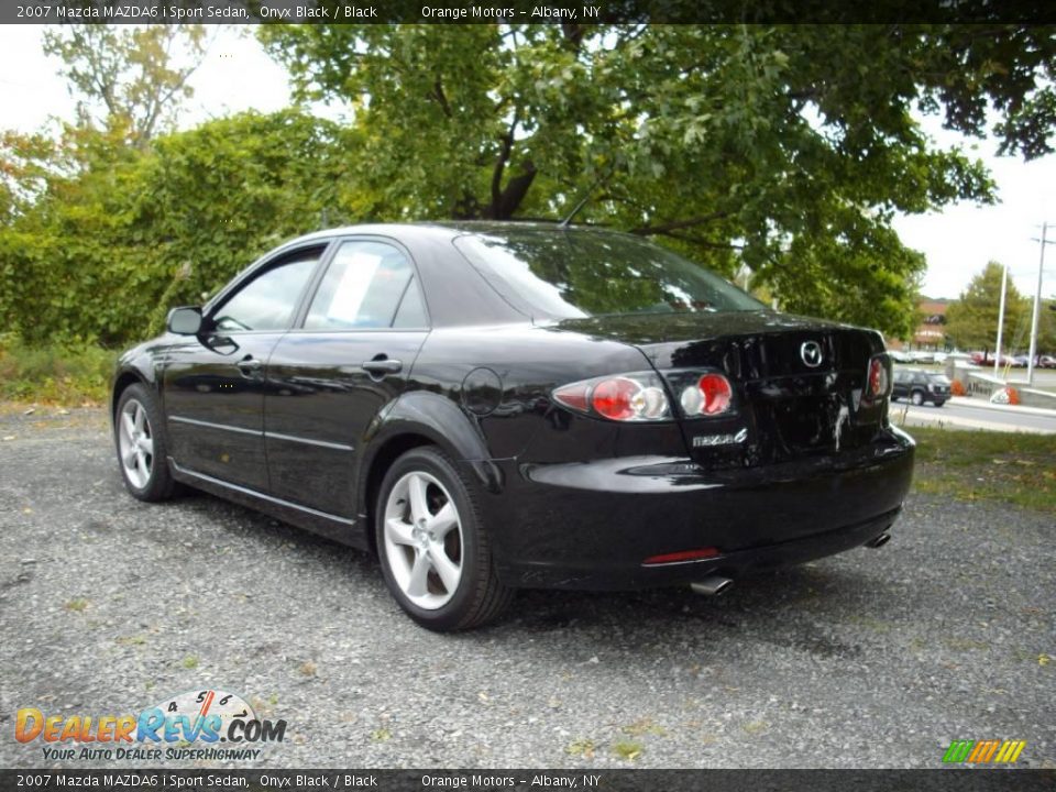 2007 Mazda MAZDA6 i Sport Sedan Onyx Black / Black Photo #3