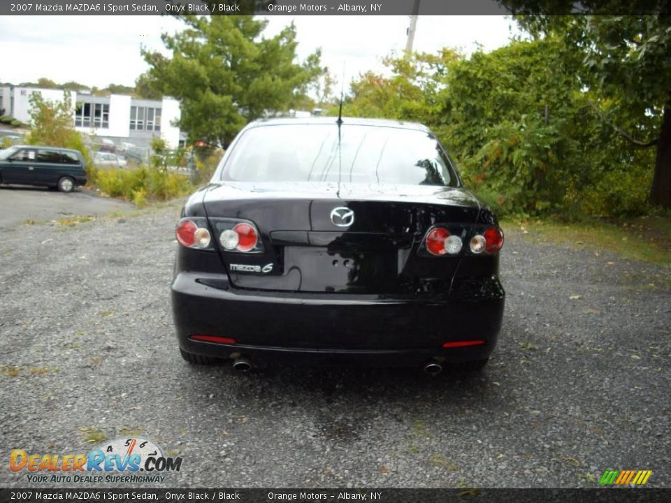 2007 Mazda MAZDA6 i Sport Sedan Onyx Black / Black Photo #5