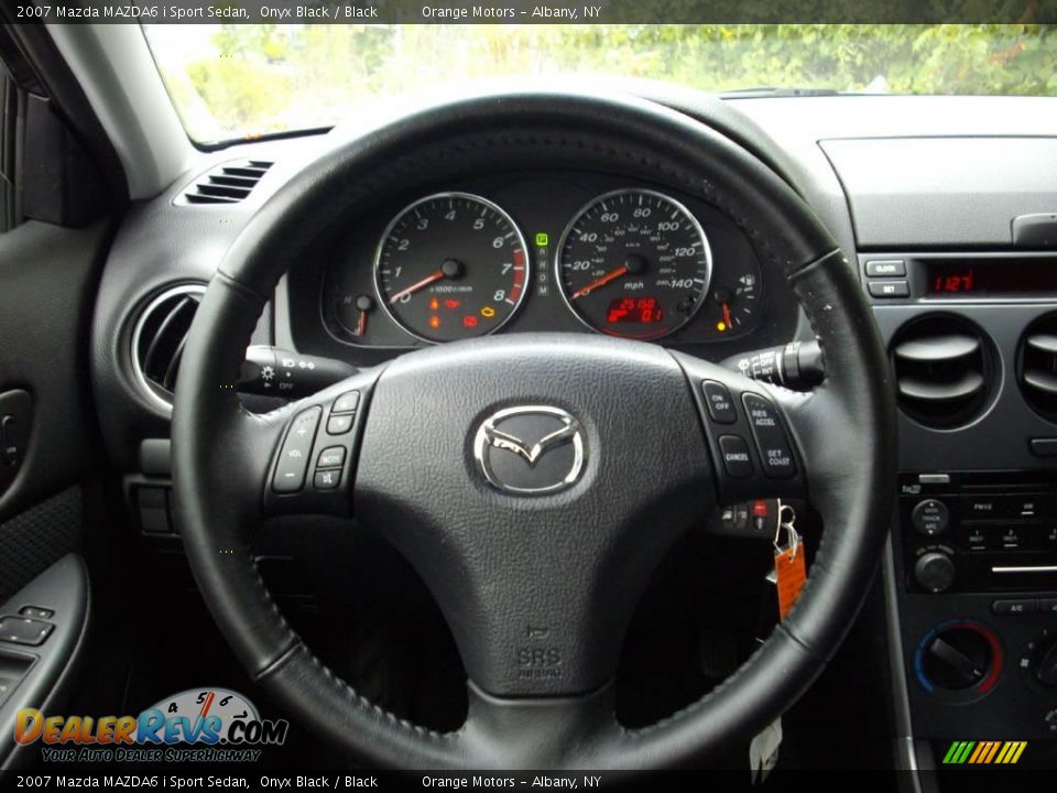 2007 Mazda MAZDA6 i Sport Sedan Onyx Black / Black Photo #8