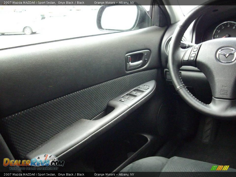 2007 Mazda MAZDA6 i Sport Sedan Onyx Black / Black Photo #9