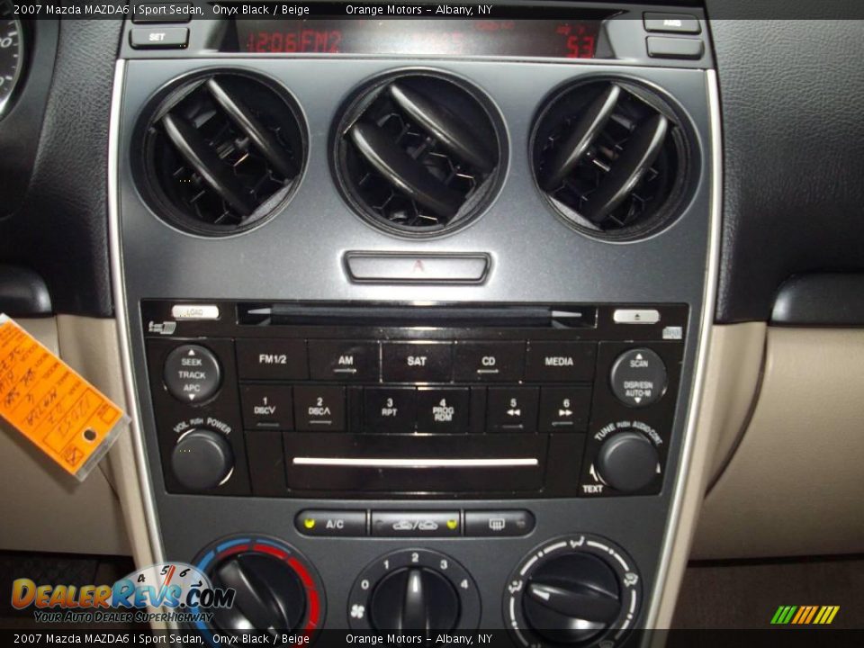 2007 Mazda MAZDA6 i Sport Sedan Onyx Black / Beige Photo #11