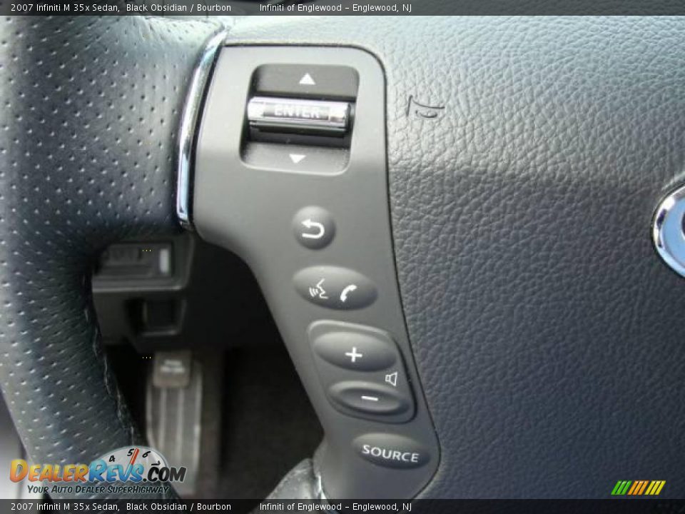 2007 Infiniti M 35x Sedan Black Obsidian / Bourbon Photo #15