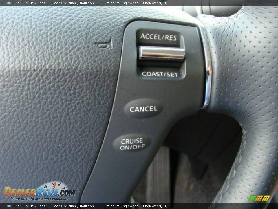 2007 Infiniti M 35x Sedan Black Obsidian / Bourbon Photo #16
