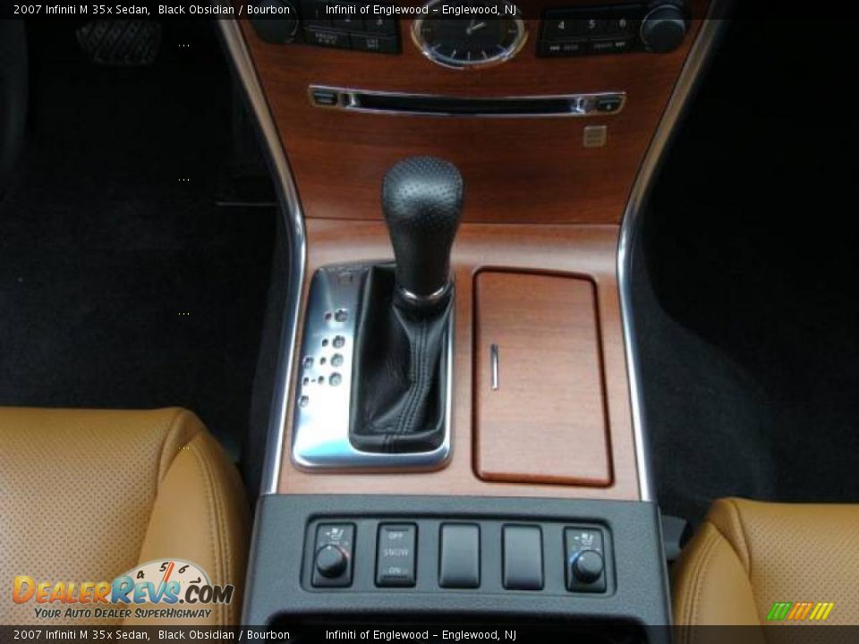 2007 Infiniti M 35x Sedan Black Obsidian / Bourbon Photo #19