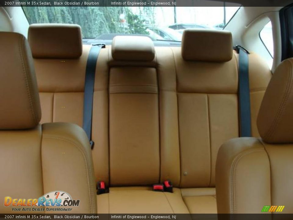 2007 Infiniti M 35x Sedan Black Obsidian / Bourbon Photo #25