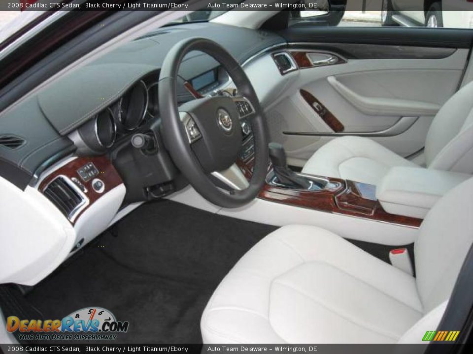 2008 Cadillac CTS Sedan Black Cherry / Light Titanium/Ebony Photo #4