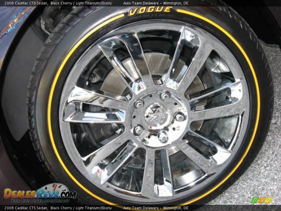 2008 Cadillac CTS Sedan Black Cherry / Light Titanium/Ebony Photo #5
