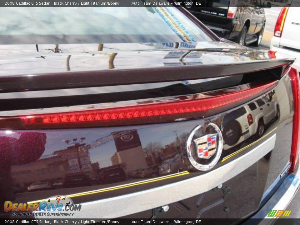 2008 Cadillac CTS Sedan Black Cherry / Light Titanium/Ebony Photo #7