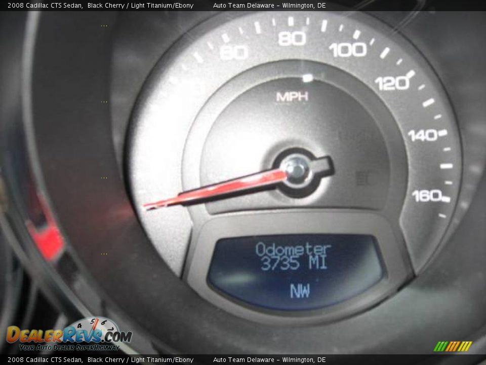 2008 Cadillac CTS Sedan Black Cherry / Light Titanium/Ebony Photo #9