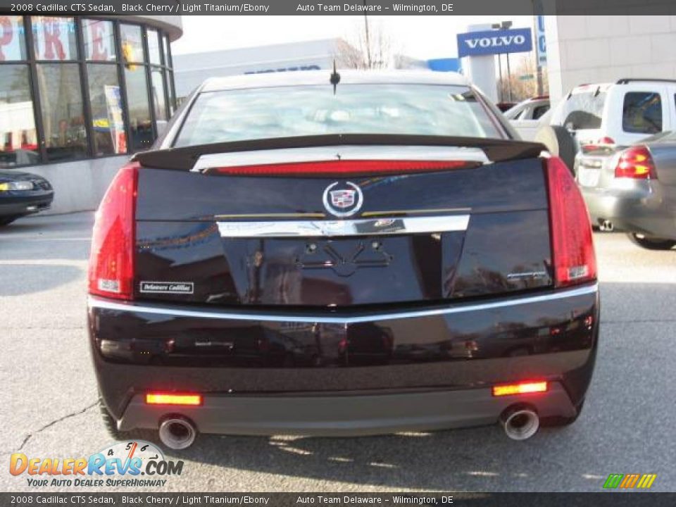 2008 Cadillac CTS Sedan Black Cherry / Light Titanium/Ebony Photo #10