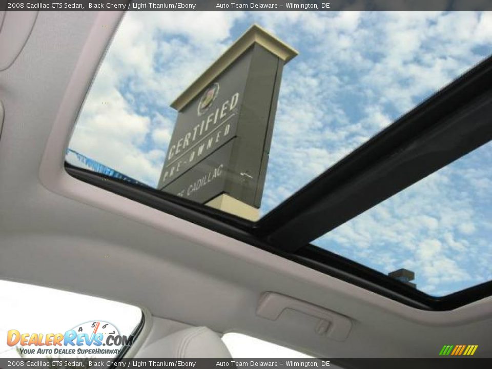 2008 Cadillac CTS Sedan Black Cherry / Light Titanium/Ebony Photo #11