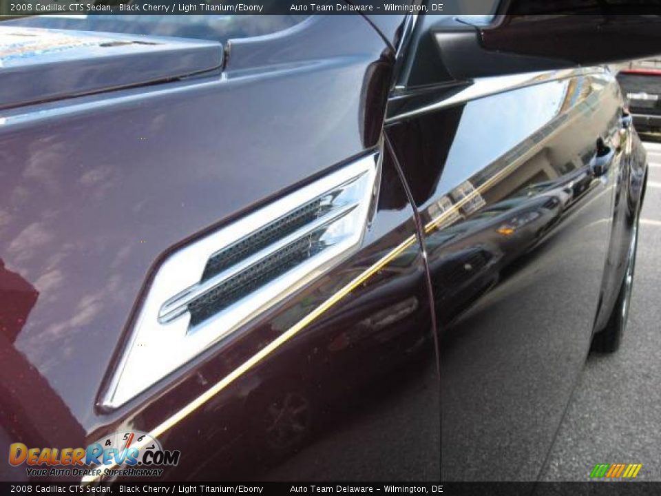 2008 Cadillac CTS Sedan Black Cherry / Light Titanium/Ebony Photo #12