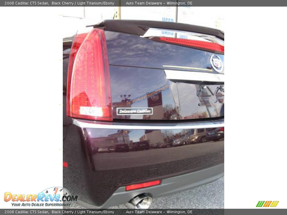2008 Cadillac CTS Sedan Black Cherry / Light Titanium/Ebony Photo #13