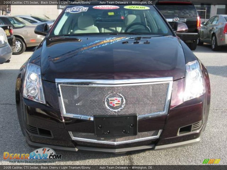2008 Cadillac CTS Sedan Black Cherry / Light Titanium/Ebony Photo #14