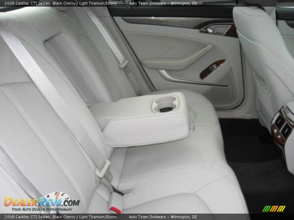 2008 Cadillac CTS Sedan Black Cherry / Light Titanium/Ebony Photo #15