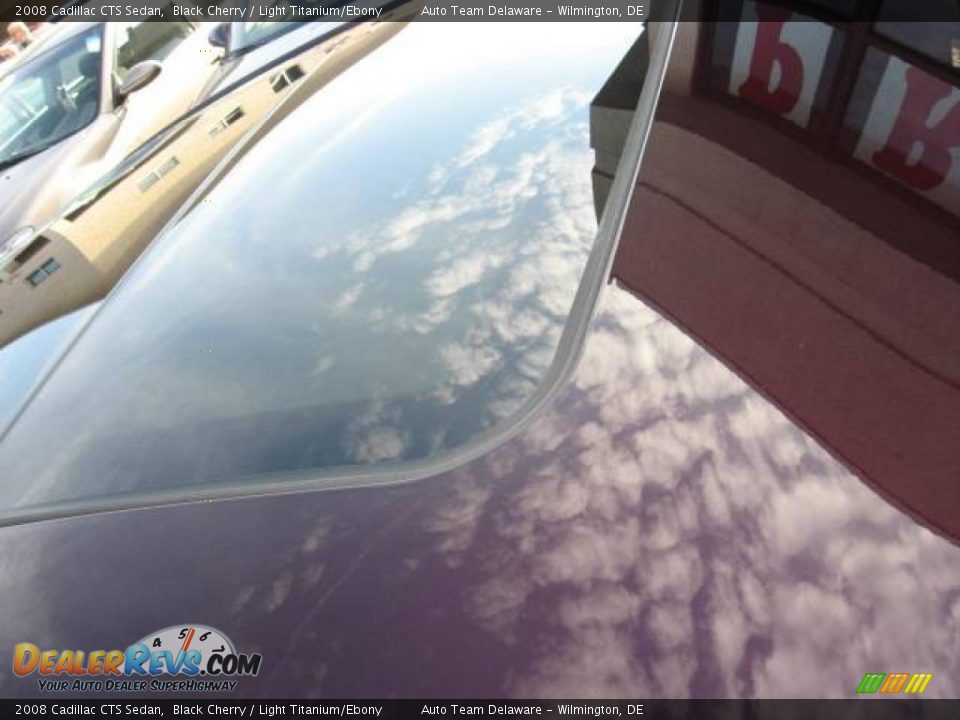 2008 Cadillac CTS Sedan Black Cherry / Light Titanium/Ebony Photo #17